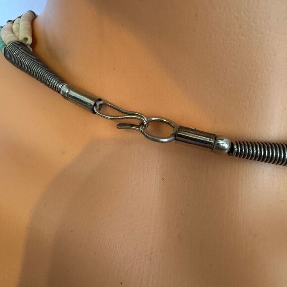 Unique Metal and Bead Necklace - Picture 8 of 11